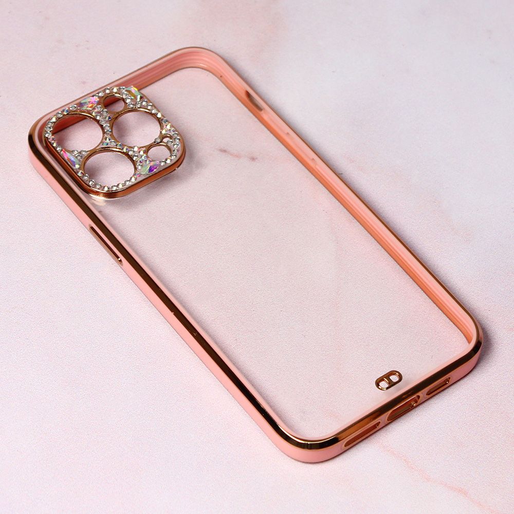 Maska za Apple iPhone 14 Pro Max — Cirkon Camera, roze