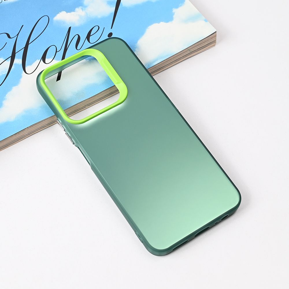 Maska za Honor X6c — Clear, zelena