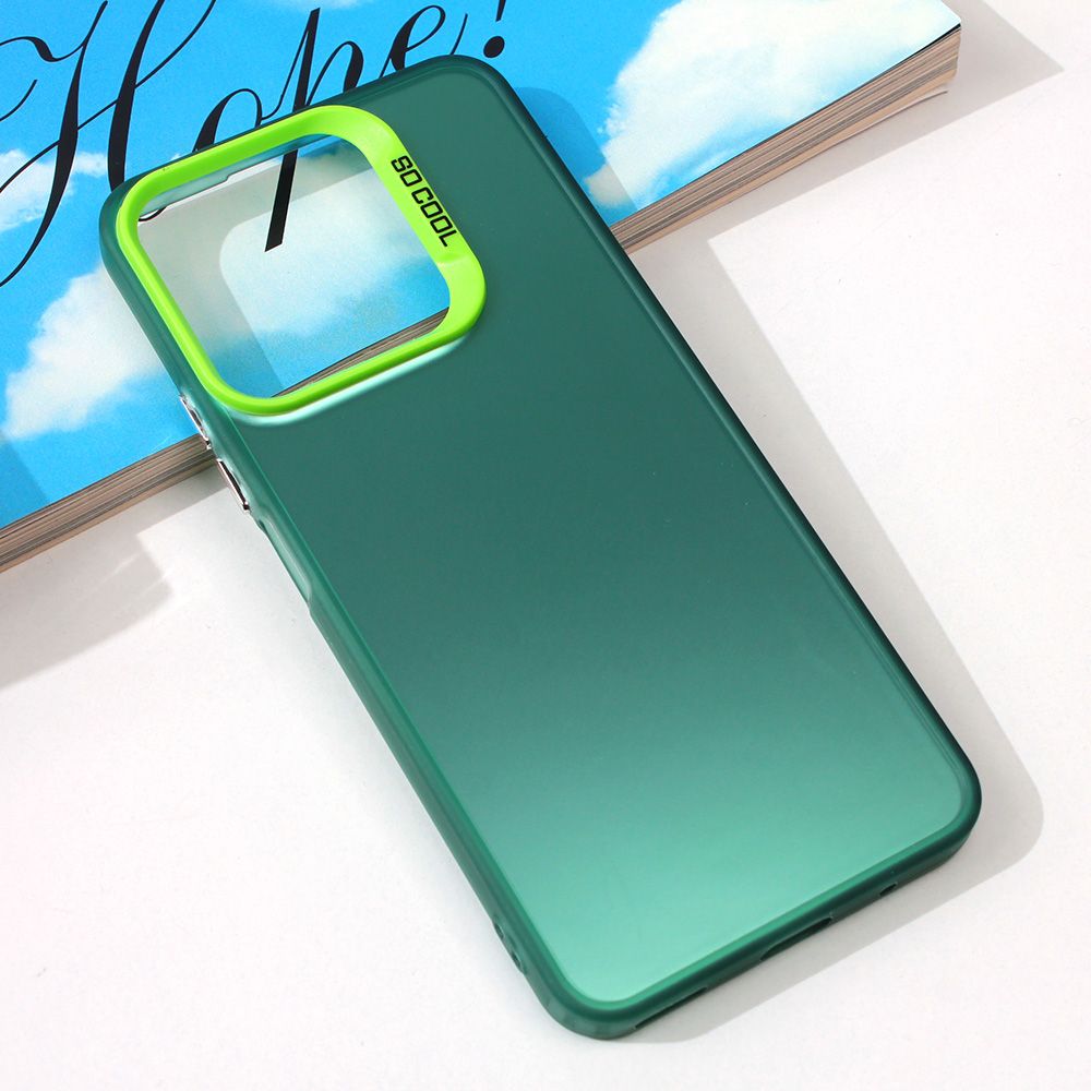 Maska za Honor X8a — Clear, zelena
