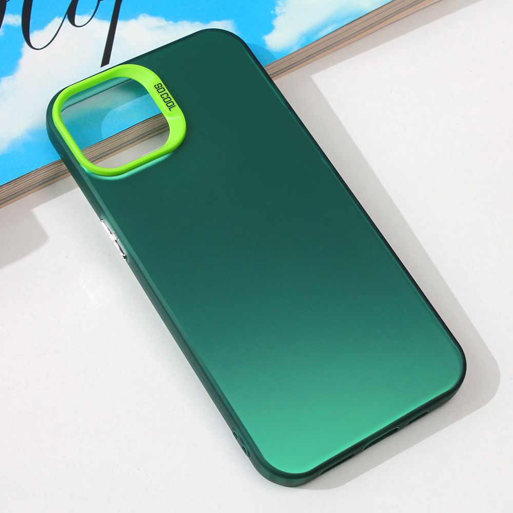 Maska za Apple iPhone 13 — Clear, zelena