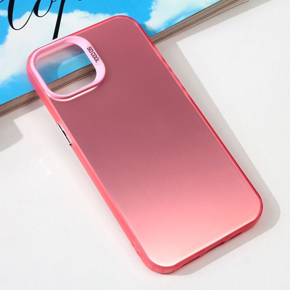 Maska za Apple iPhone 15 — Clear, roza