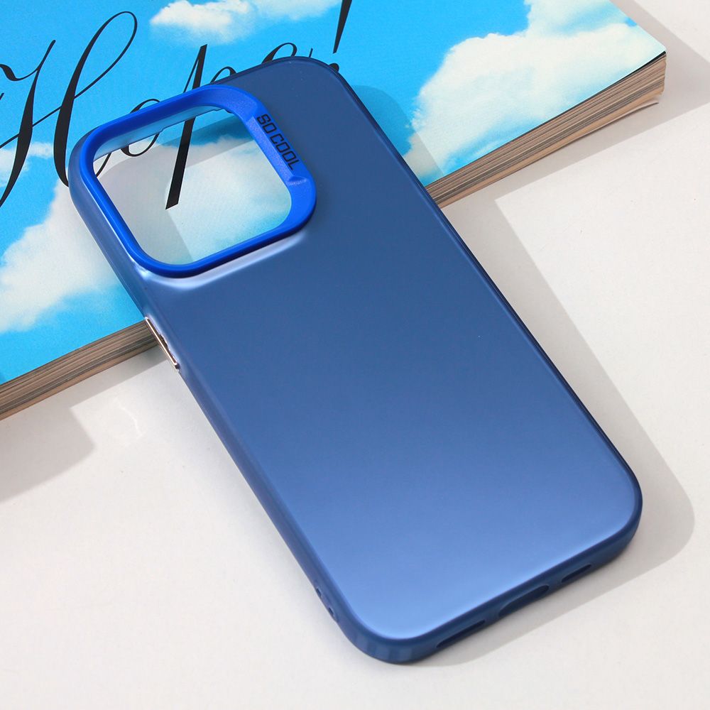 Maska za Apple iPhone 15 Pro — Clear, plava