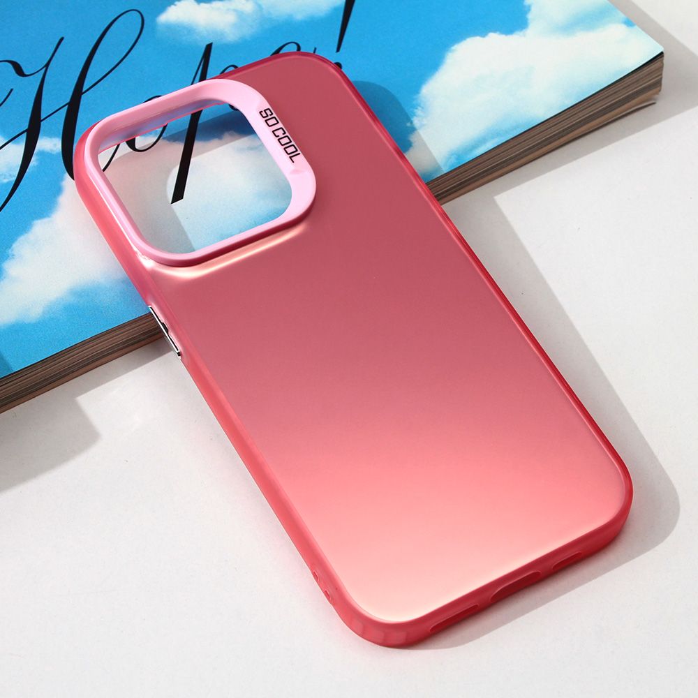 Maska za Apple iPhone 15 Pro — Clear, roza