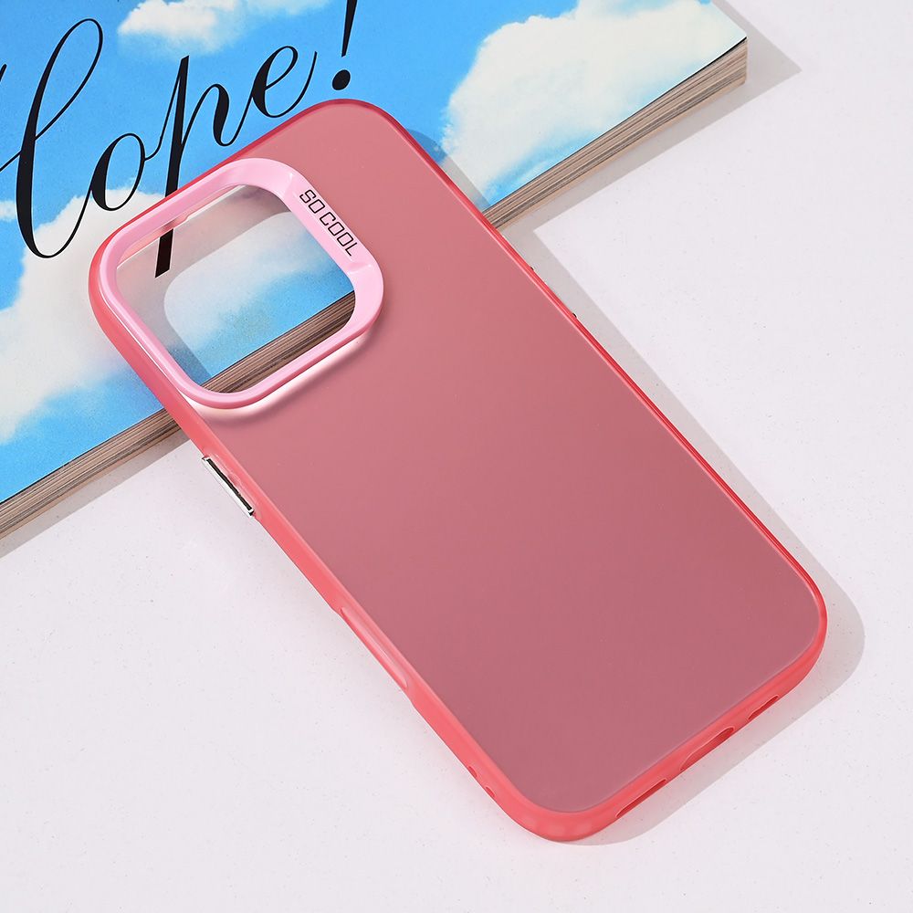 Maska za Apple iPhone 16 Pro — Clear, roze