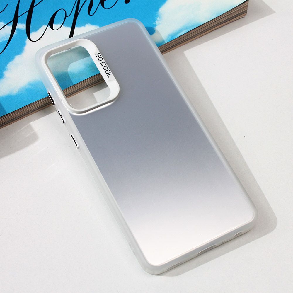 Maska za Samsung Galaxy A52s 5G — Clear, srebrna