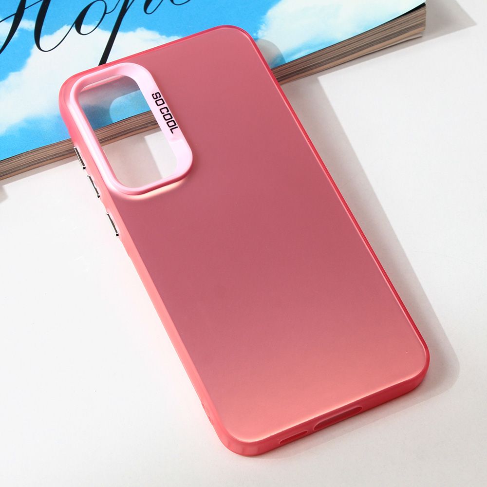 Maska za Samsung Galaxy A55 5G — Clear, roza
