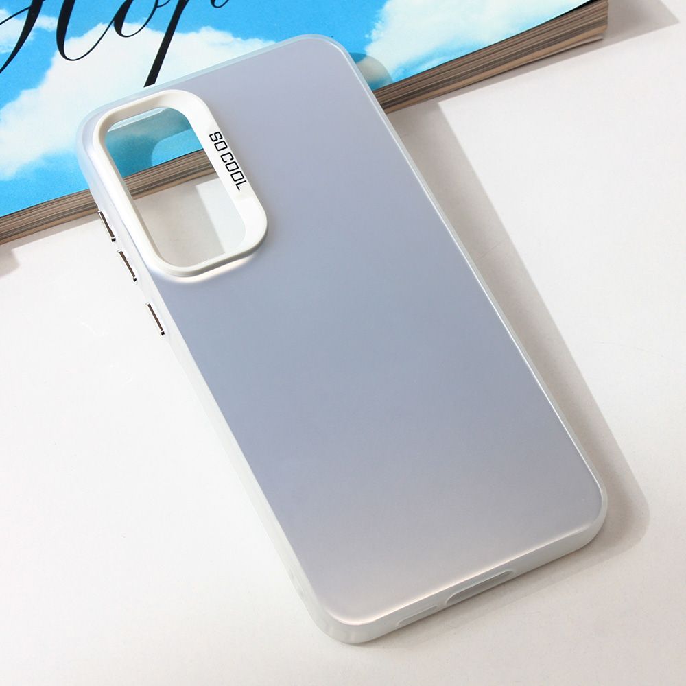 Maska za Samsung Galaxy A55 5G — Clear, srebrna