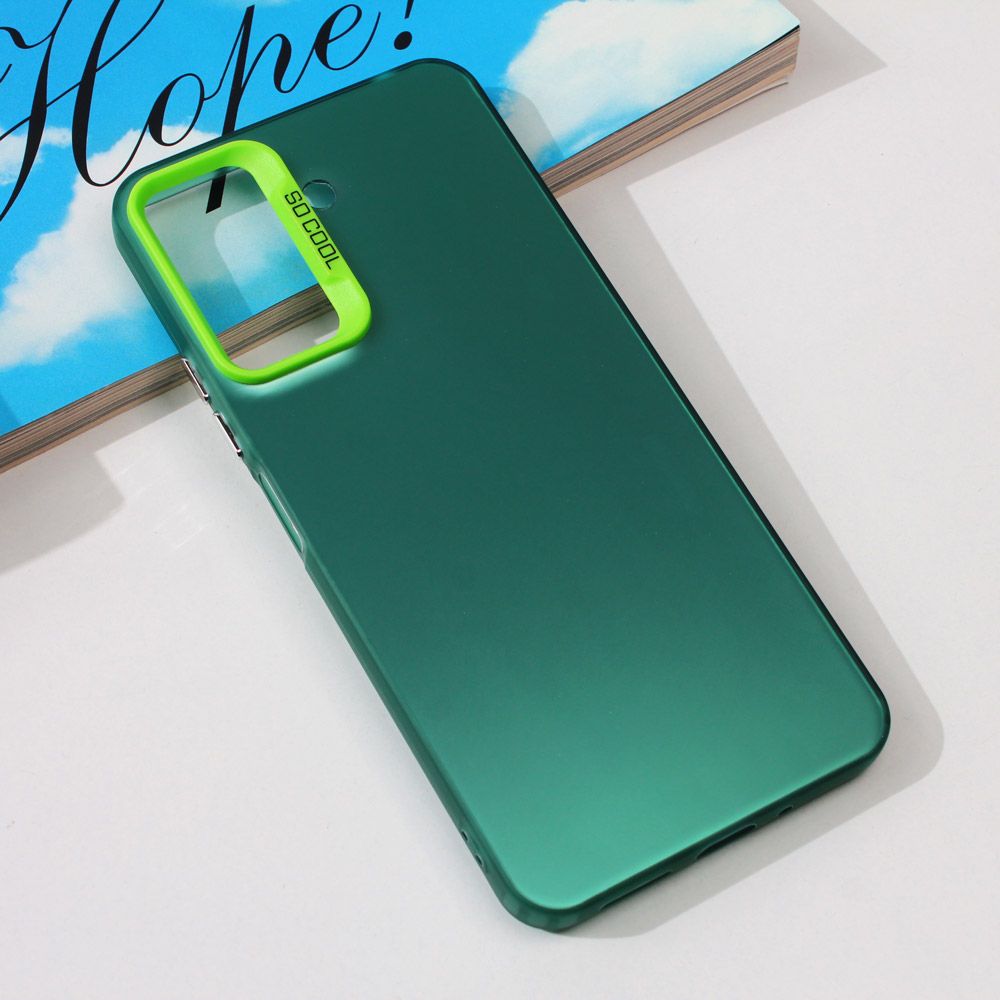Maska za Xiaomi Redmi 13C — Clear, zelena