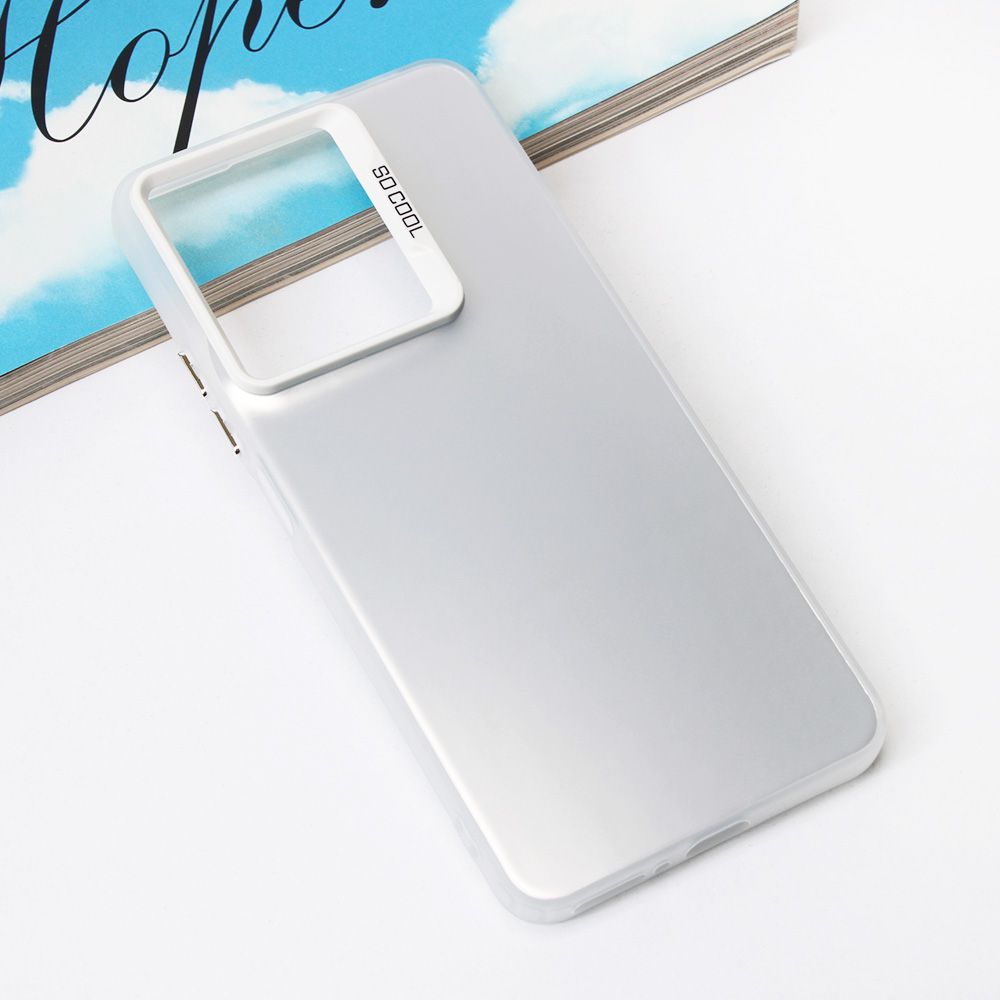 Maska za Samsung — Clear, srebrna