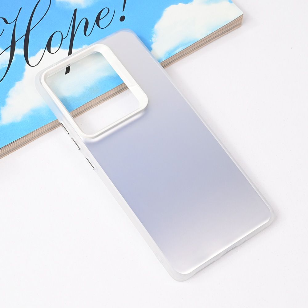 Maska za Xiaomi Redmi Note 14S — Clear, srebrna