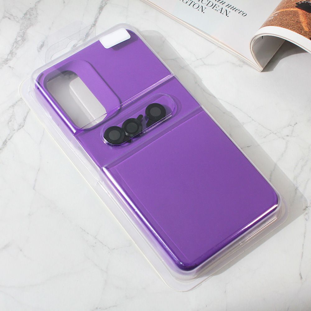 Maska za Samsung Galaxy A24 — Colorful and Camera glass, tamno ljubicasta