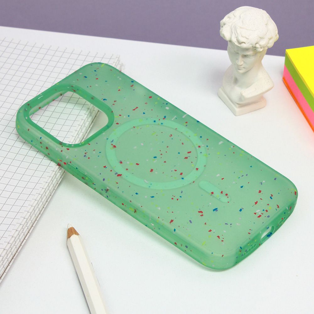 Maska za Apple iPhone 13 Pro — Colorful Magsafe, zelena