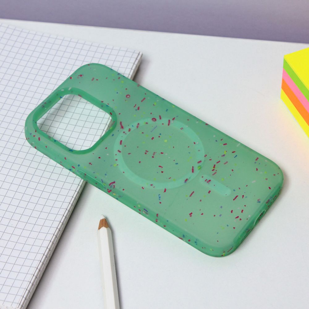Maska za Apple iPhone 14 Pro — Colorful Magsafe, zelena