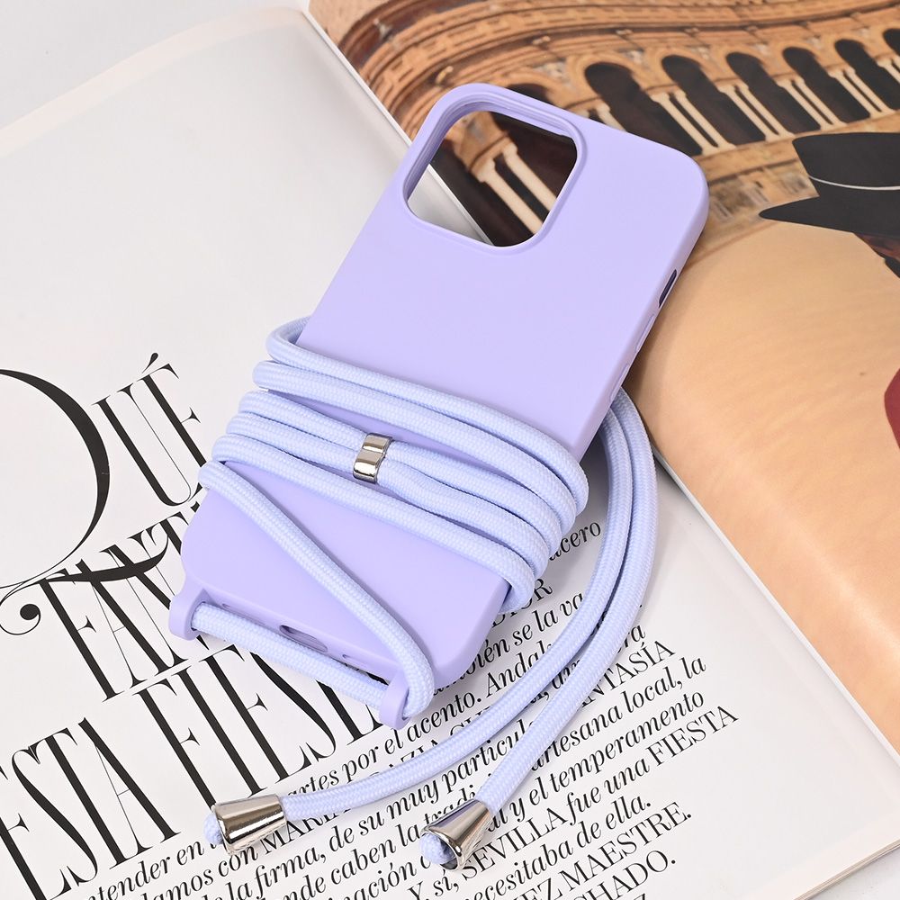 Maska za Apple iPhone 13 Pro — Crossbody, ljubicasta