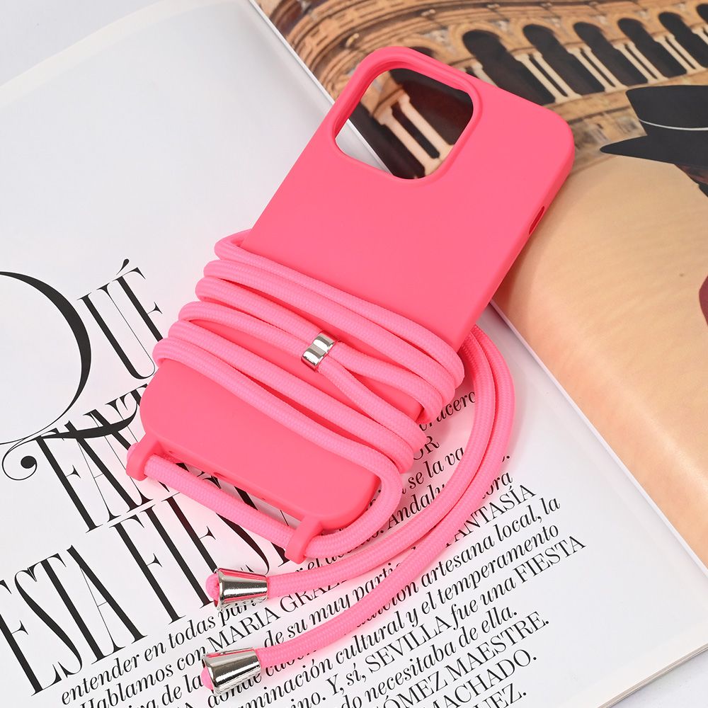 Maska za Apple iPhone 13 Pro — Crossbody, pink
