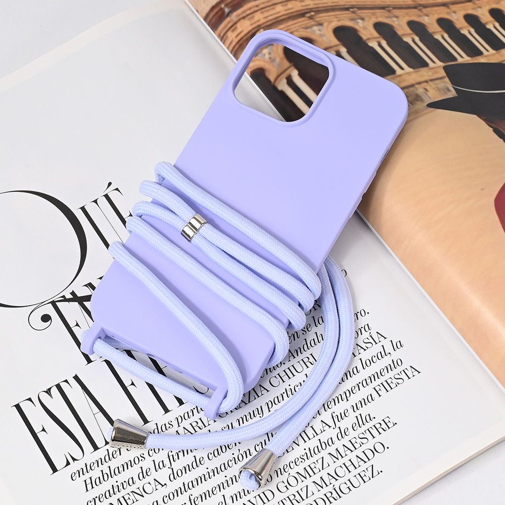 Maska za Apple iPhone 13 Pro Max — Crossbody, ljubicasta