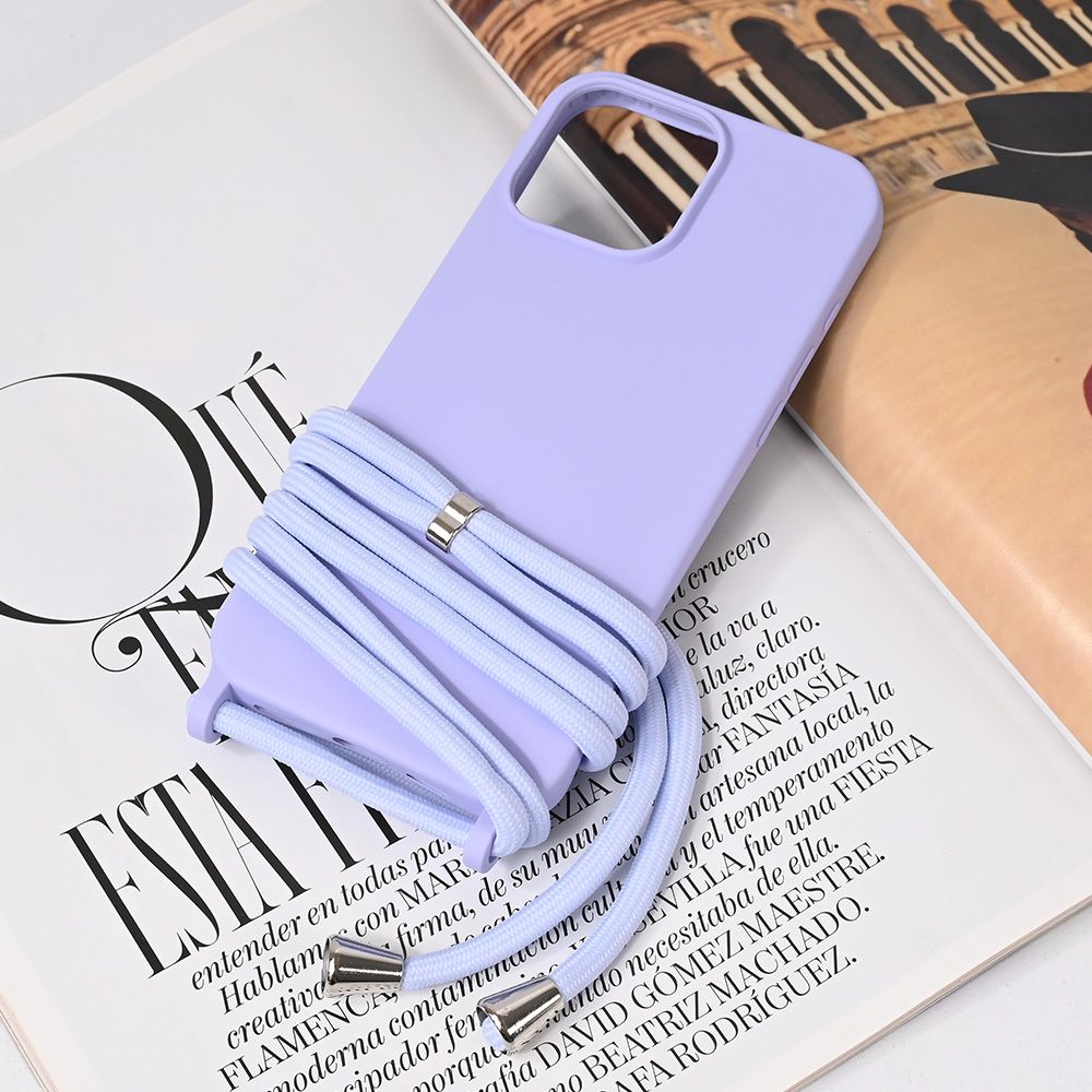 Maska za Apple iPhone 16 Pro Max — Crossbody, ljubicasta