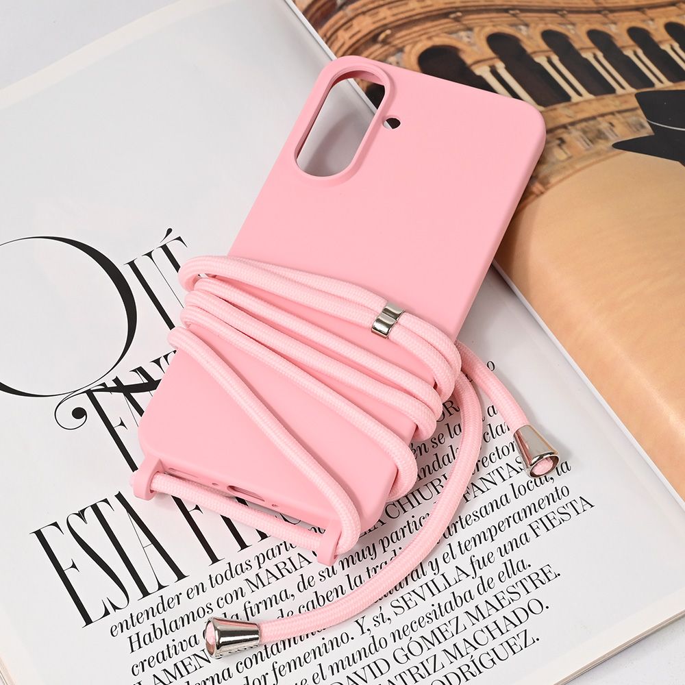 Maska za Samsung Galaxy A36 5G — Crossbody, roze