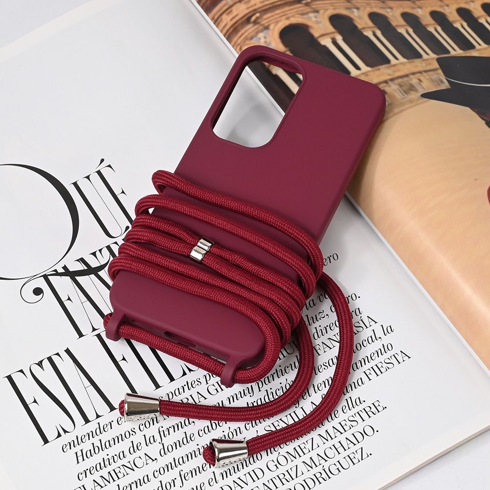 Maska za Samsung Galaxy S25 — Crossbody, bordo