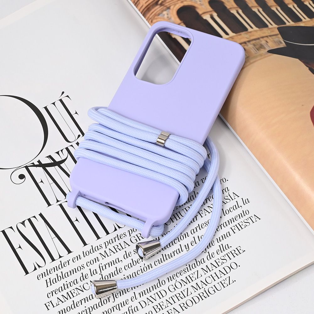 Maska za Samsung Galaxy S25 — Crossbody, ljubicasta
