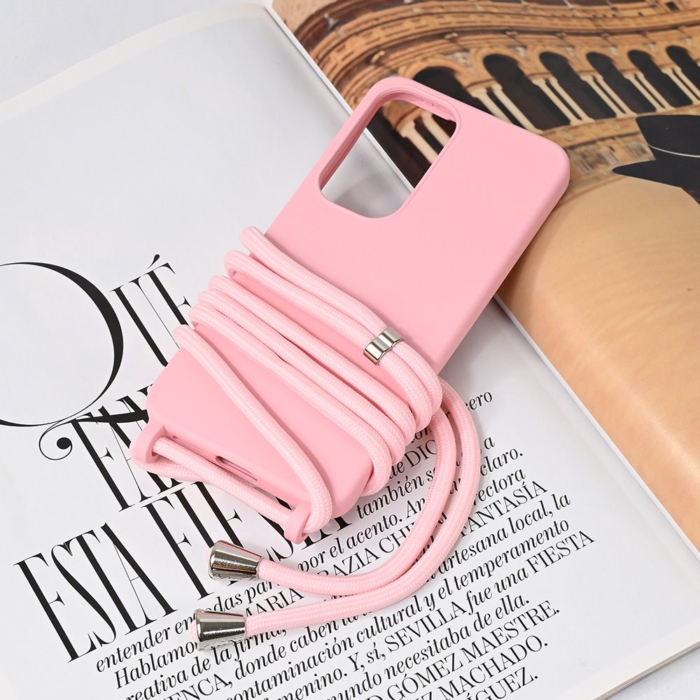 Maska za Samsung Galaxy S25 — Crossbody, roze