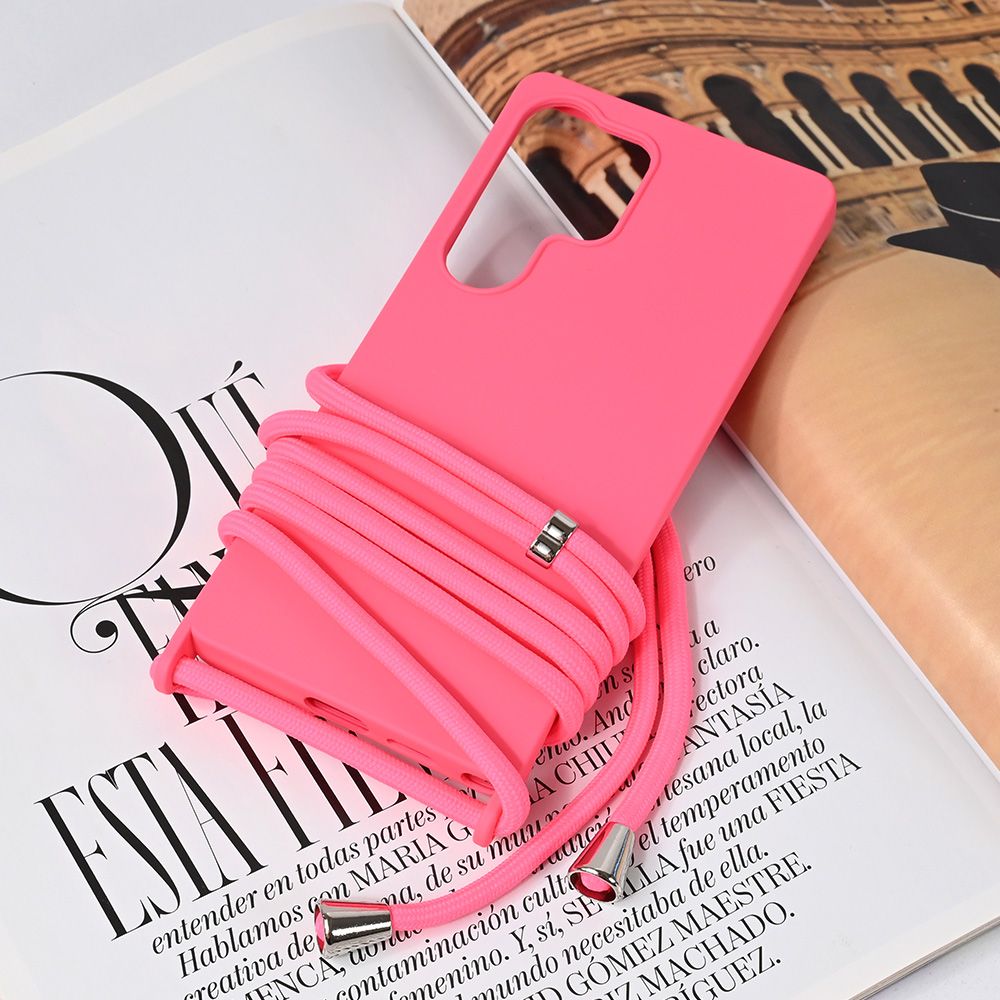 Maska za Samsung Galaxy S25 Ultra — Crossbody, pink