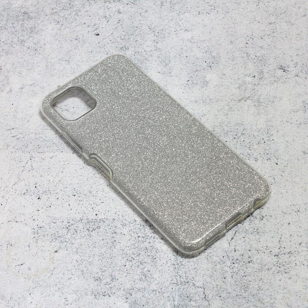 Maska za Samsung Galaxy A22 5G — Crystal Dust, srebrna
