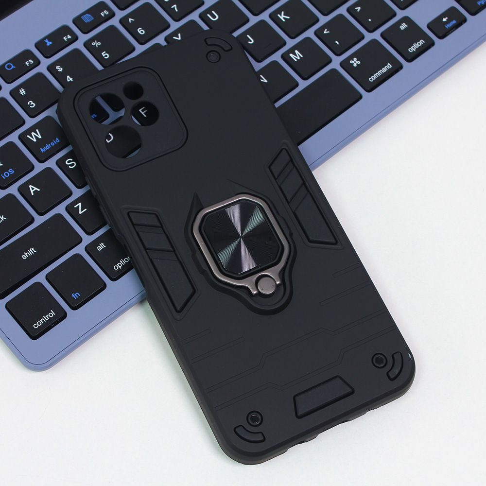 Maska za Huawei Nova Y61 — Cube Ring, crna
