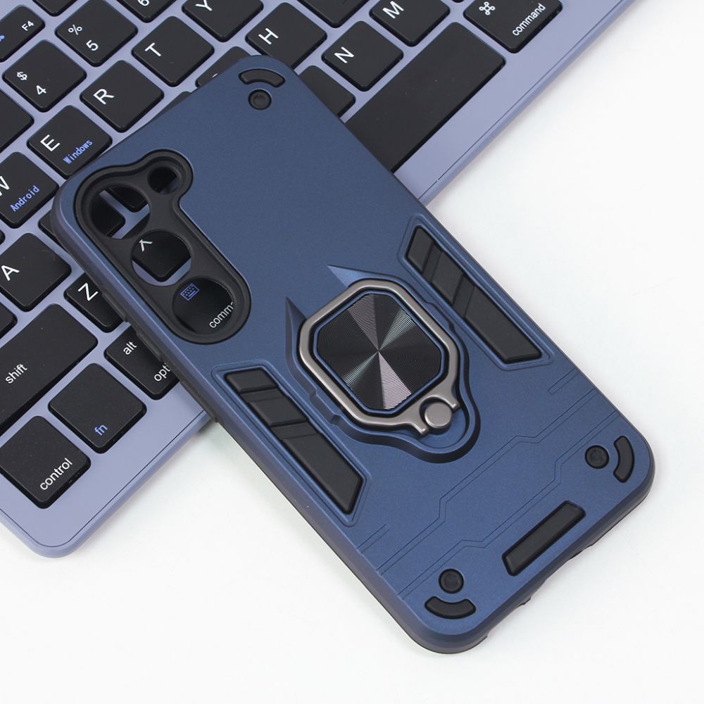 Maska za Samsung Galaxy S23 Plus — Cube Ring, tamno plava