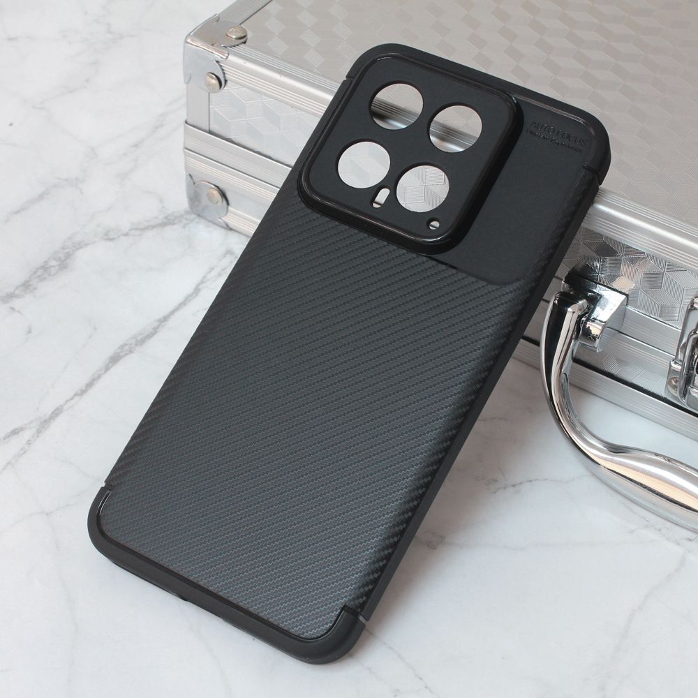 Maska za Xiaomi 14 — Defender Carbon, crna