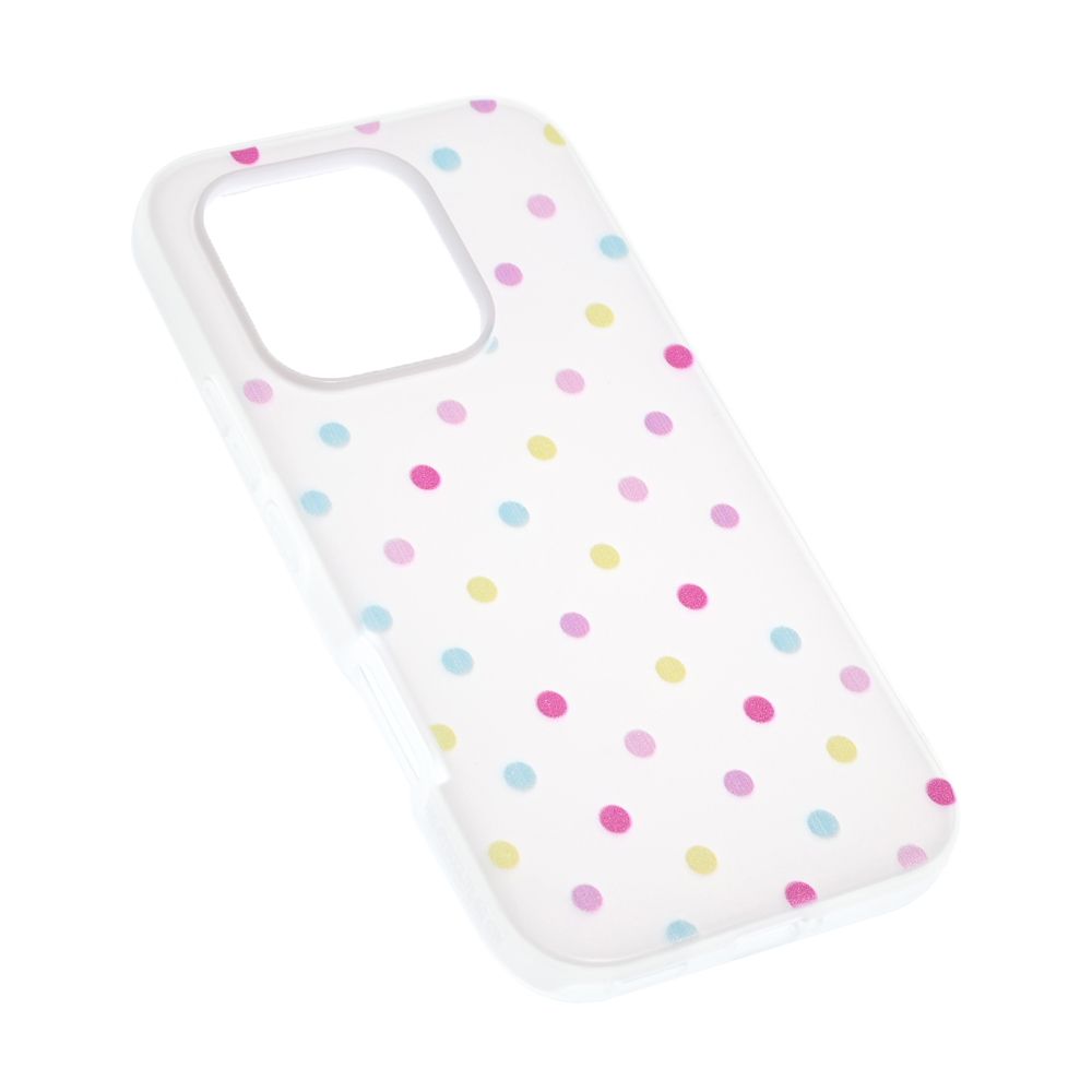 Maska za Honor 600 Lite — Dotty Pop, bela