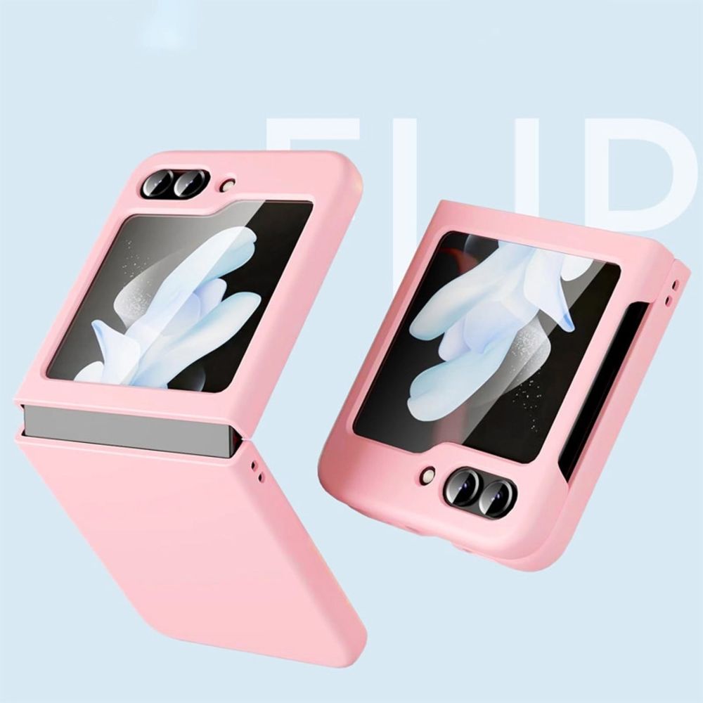 Maska za Samsung Galaxy Z Flip 7 FE — Elegant Fold, svetlo roze