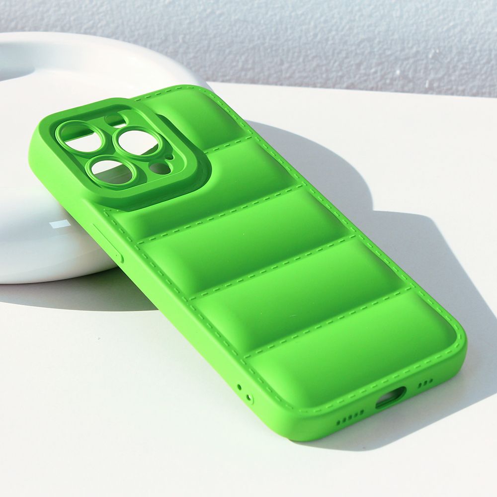 Maska za Apple iPhone 14 Pro — Feather TPU, zelena