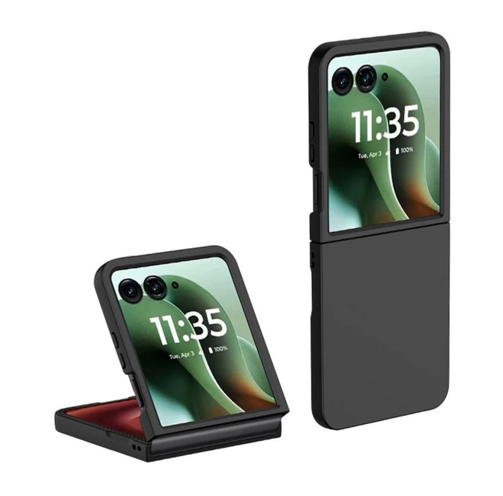 Maska za Motorola Razr 70 Ultra — Flip, crna