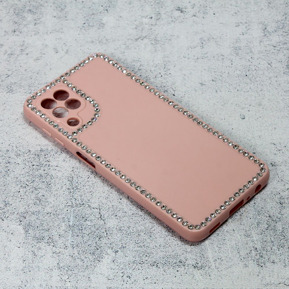 Maska za Samsung Galaxy A22 4G — Frame Cirkon, roze