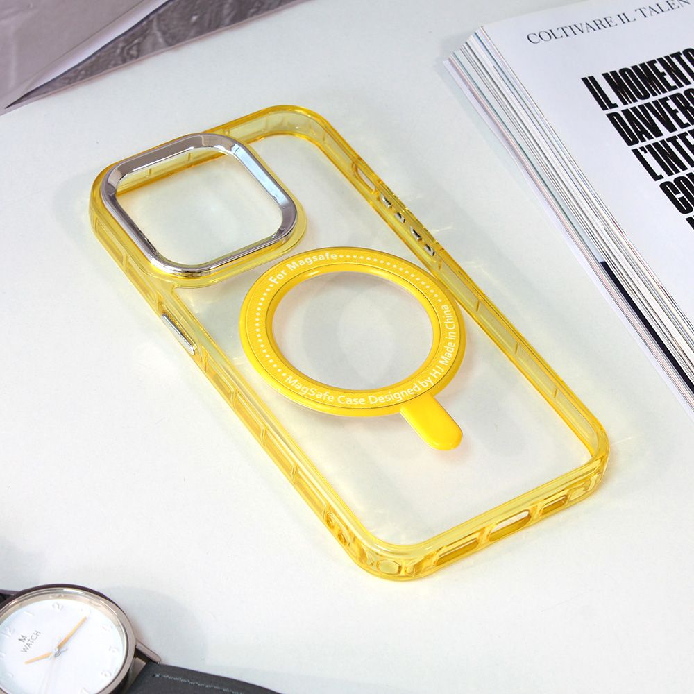 Maska za Apple iPhone 14 Pro — Frame Magsafe, zuta