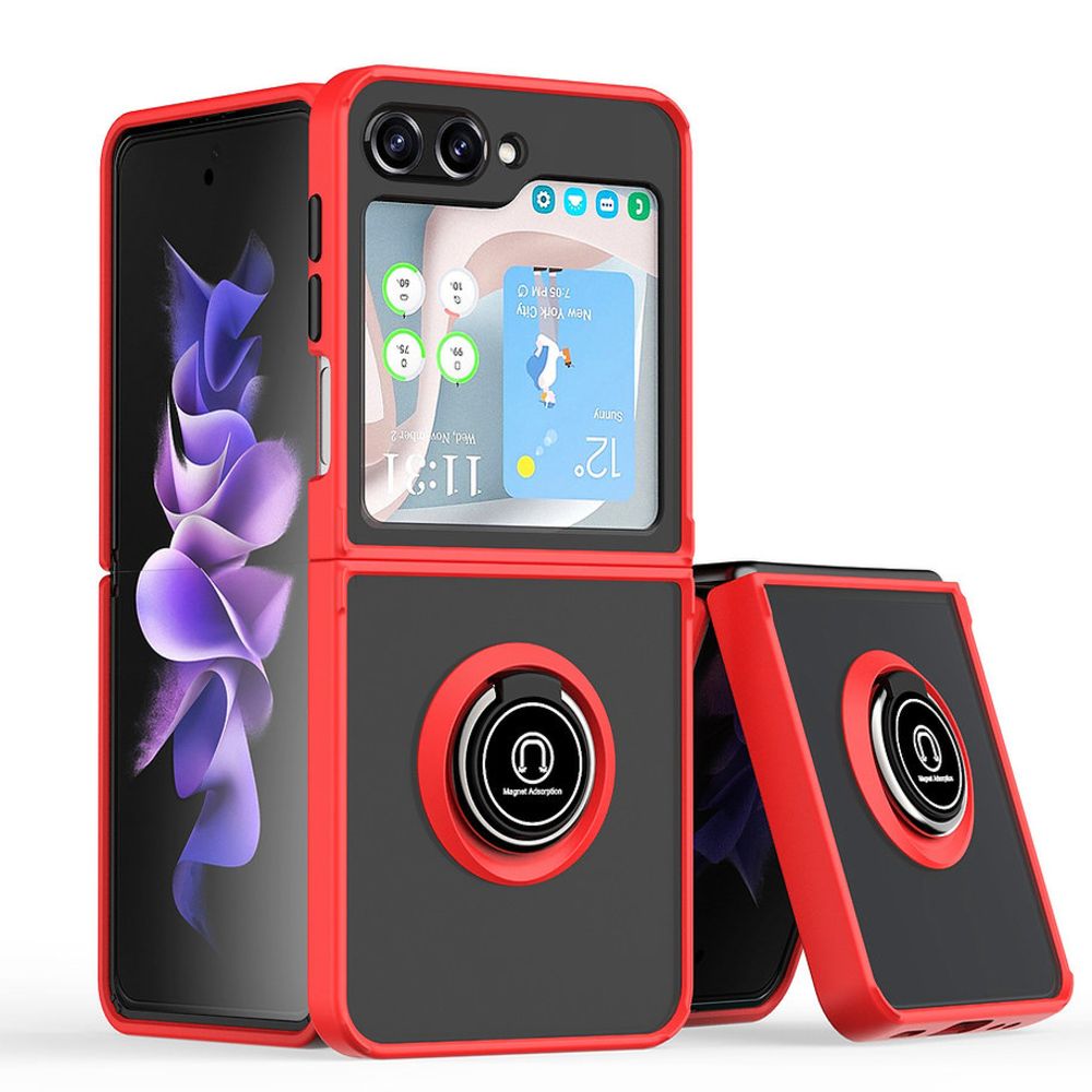 Maska za Samsung Galaxy Z Flip 7 FE — Frosted Shockproof, crvena