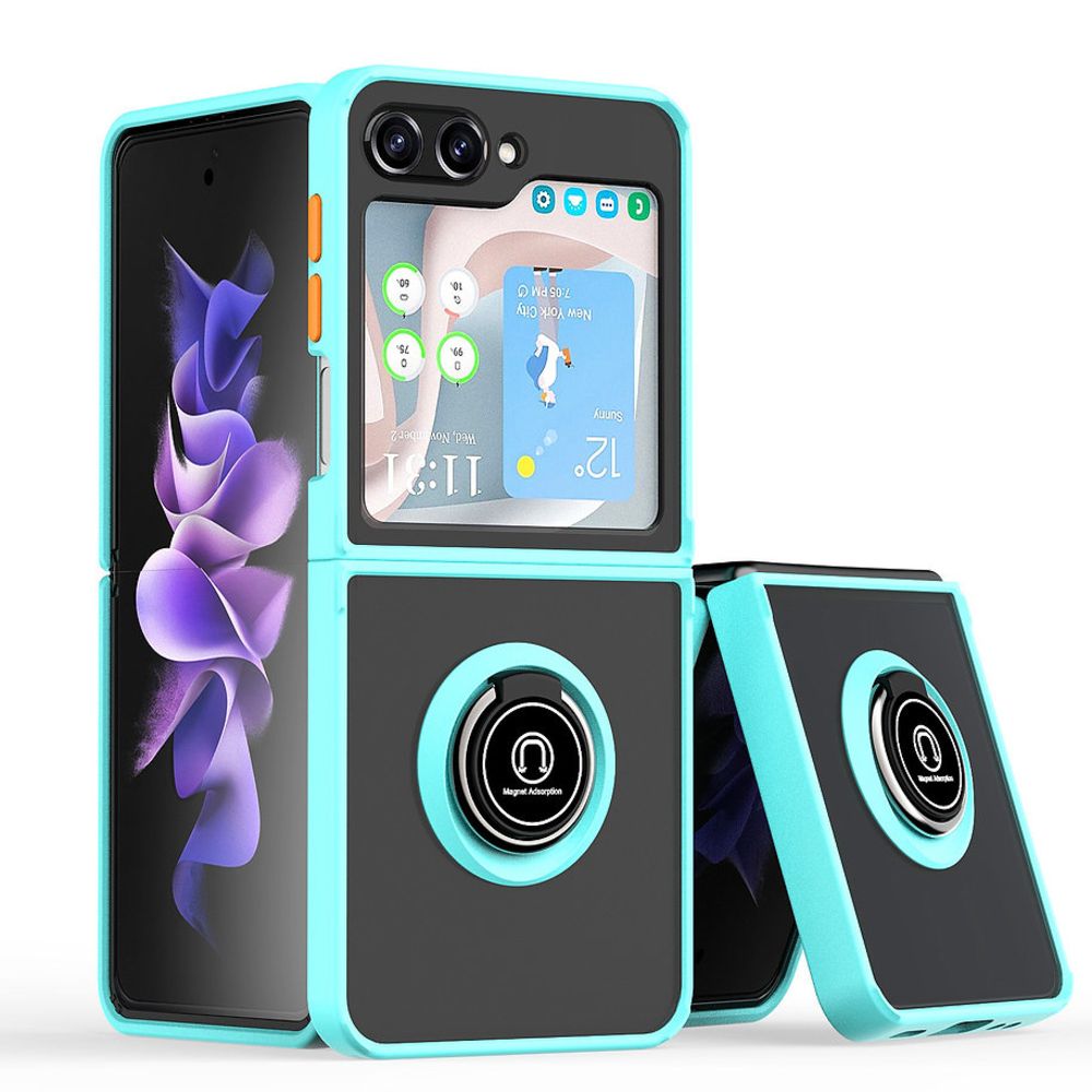 Maska za Samsung Galaxy Z Flip 7 FE — Frosted Shockproof, svetlo plava