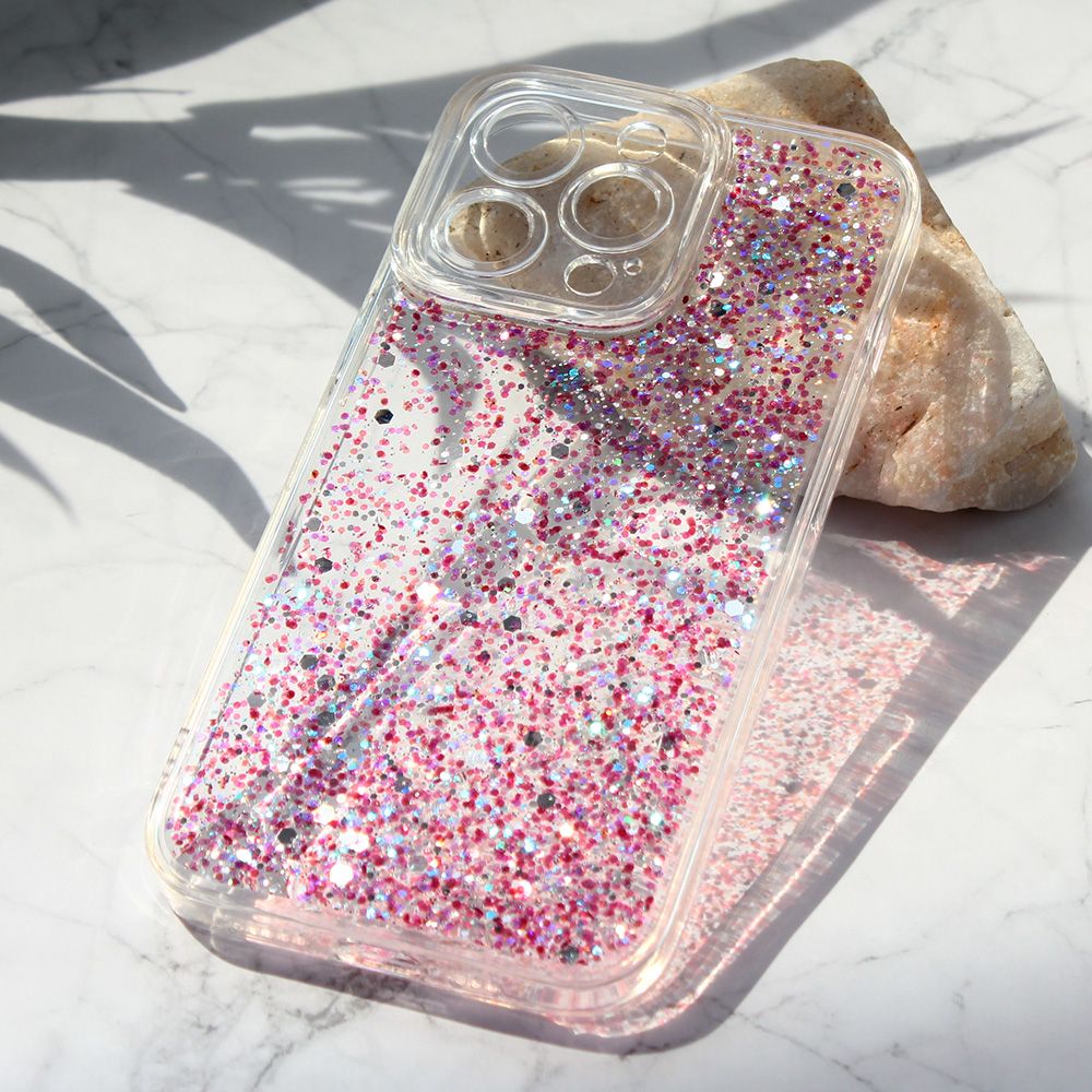 Maska za Apple iPhone 13 Pro — Glitter, ljubicasta