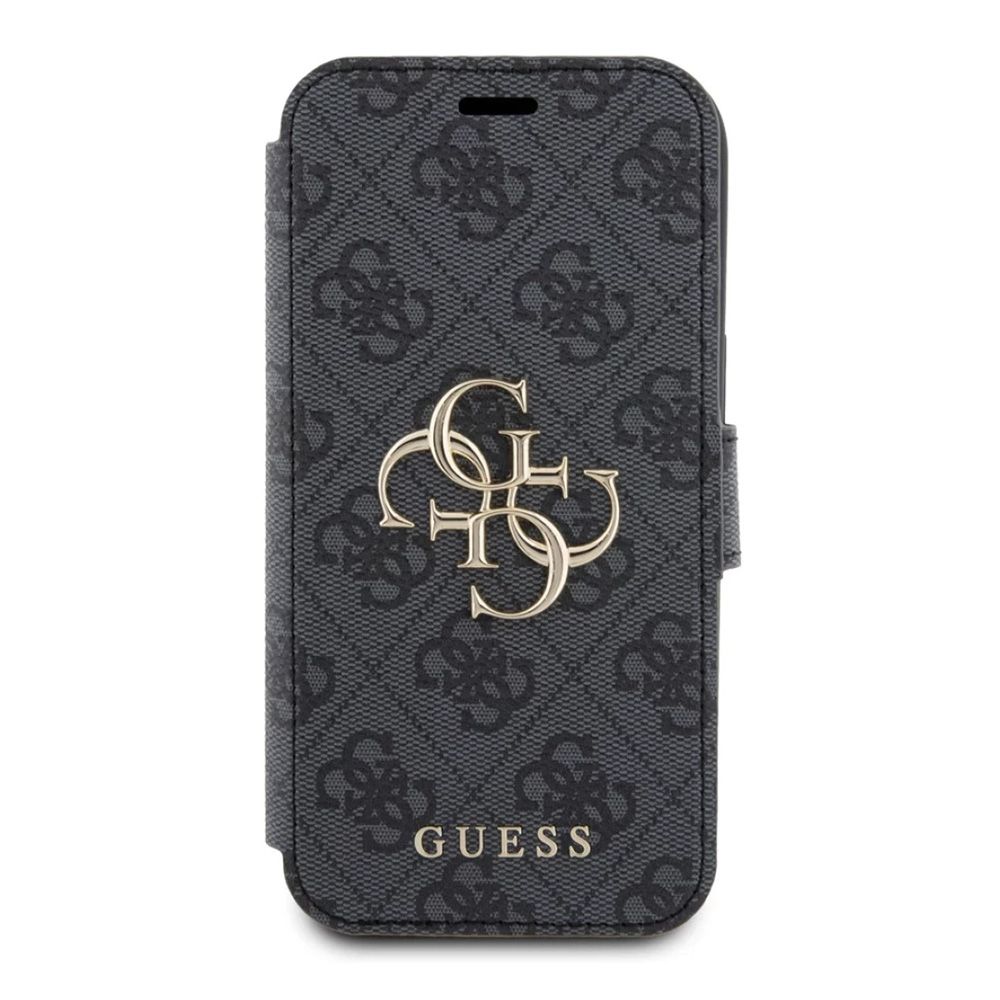 Maska za Apple iPhone 15 — Guess Bk Pu leather 4G Metal Logo