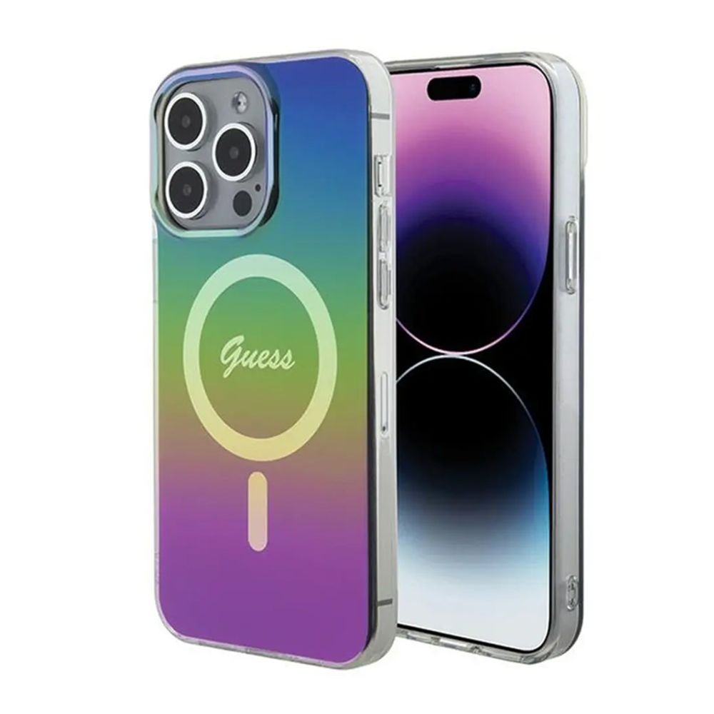 Maska za Apple iPhone 15 Pro — Guess Hc IML Magsafe Iridescent