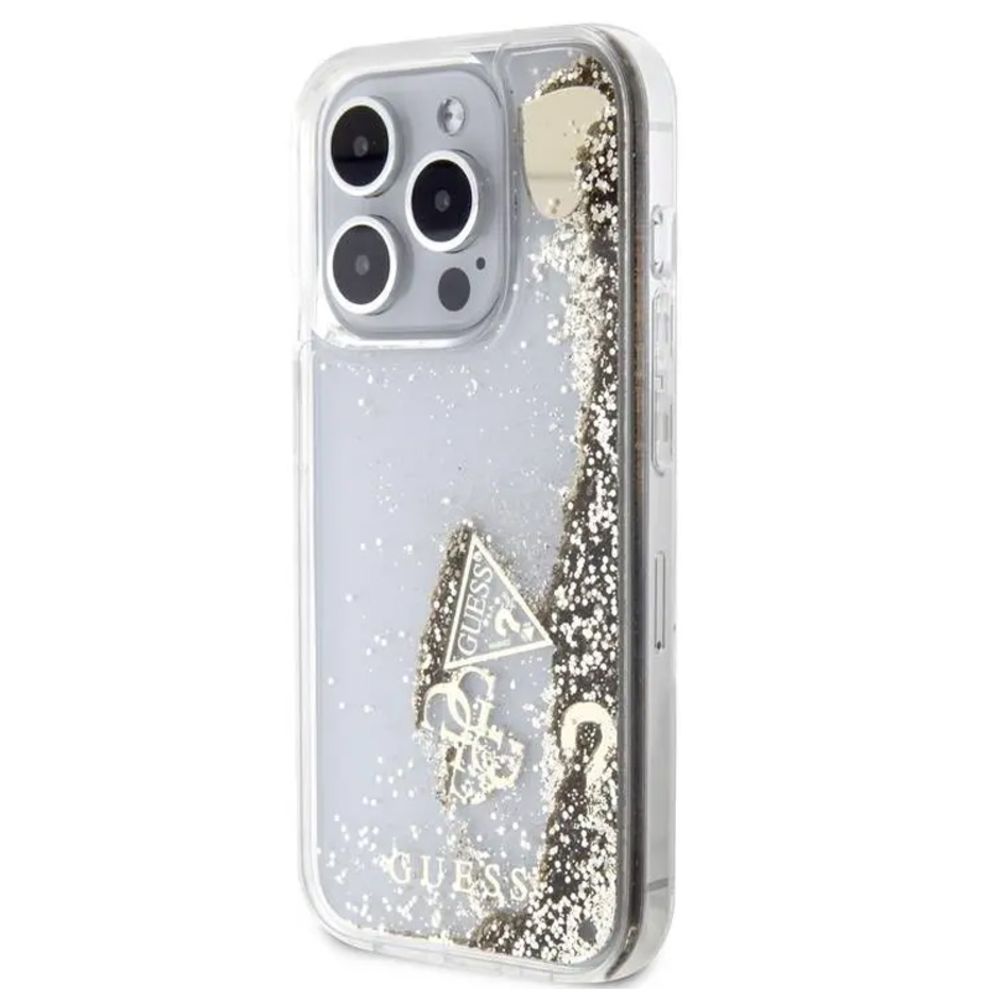 Maska za Apple iPhone 15 Pro — Guess Hc Liquid Glitter Charms