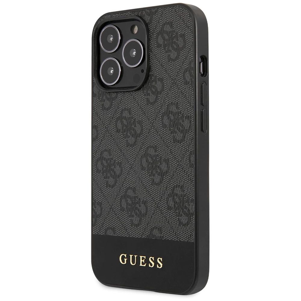 Maska za Apple iPhone 15 Pro — Guess Hc PC/TPU 4G Pu Bottom Stripe