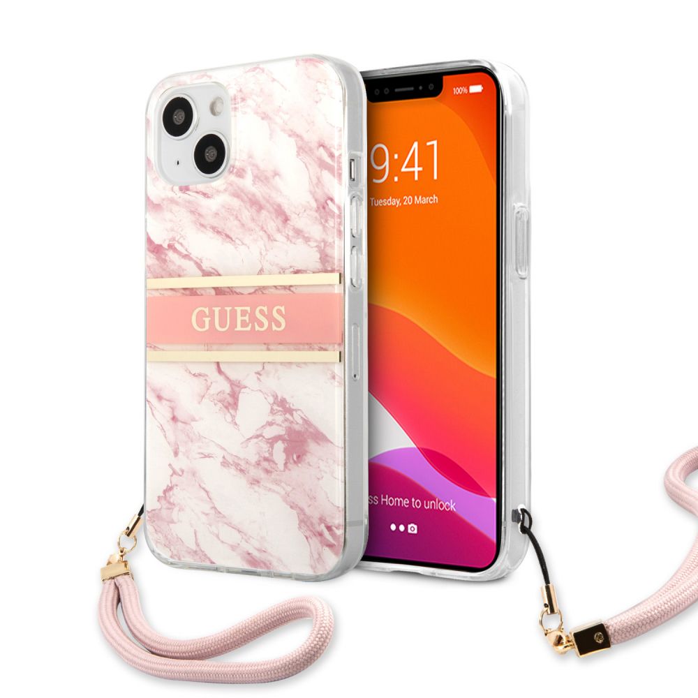 Maska za Apple iPhone 13 — Guess Marble Strap
