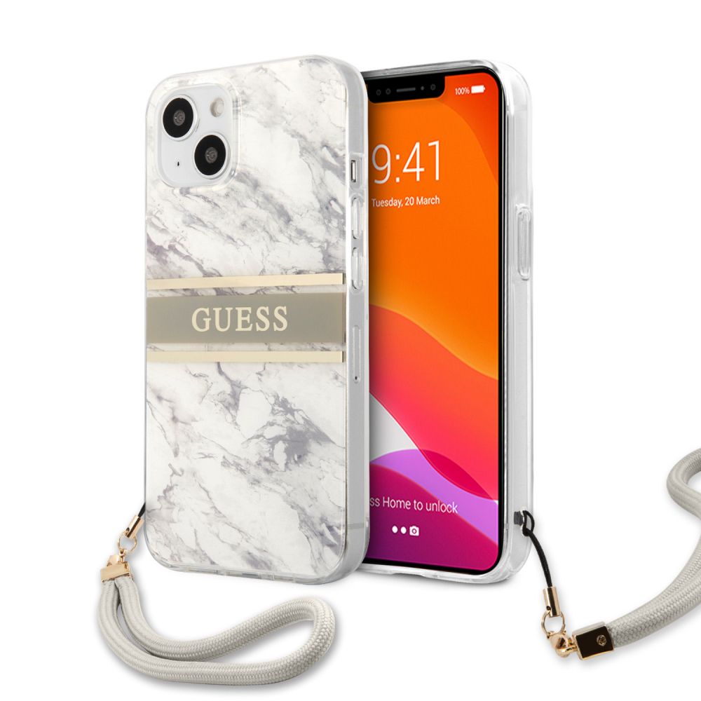 Maska za Apple iPhone 13 — Guess Marble Strap