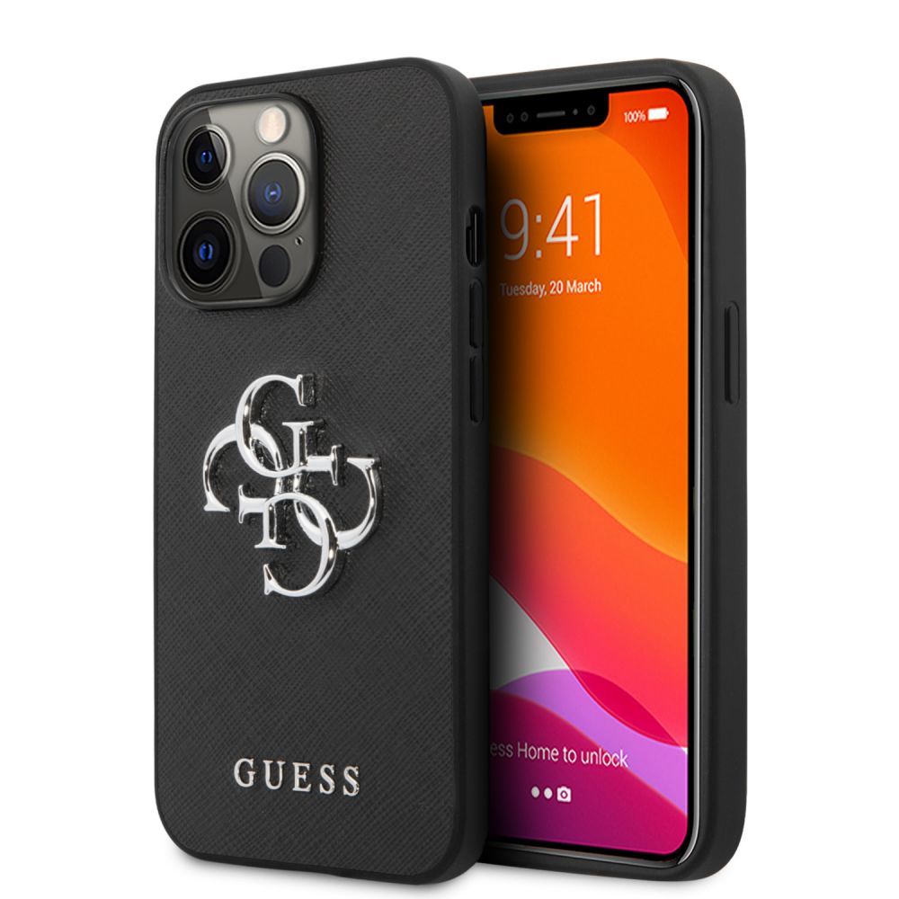 Maska za Apple iPhone 13 Pro — Guess Saffiano Big