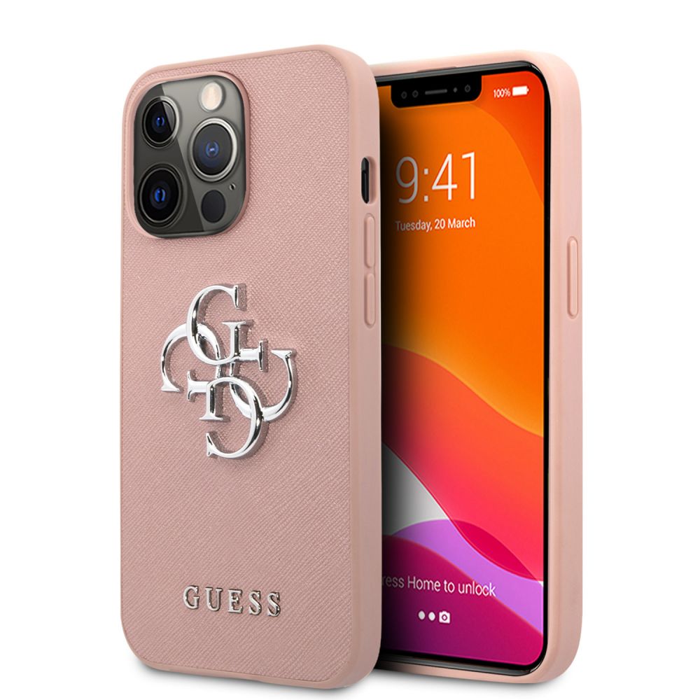 Maska za Apple iPhone 13 Pro — Guess Saffiano Big