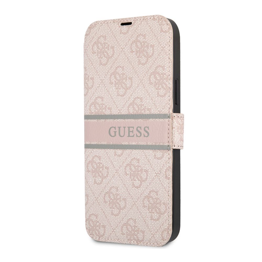 Maska za Apple iPhone 13 — Guess Stripe Bk Pu