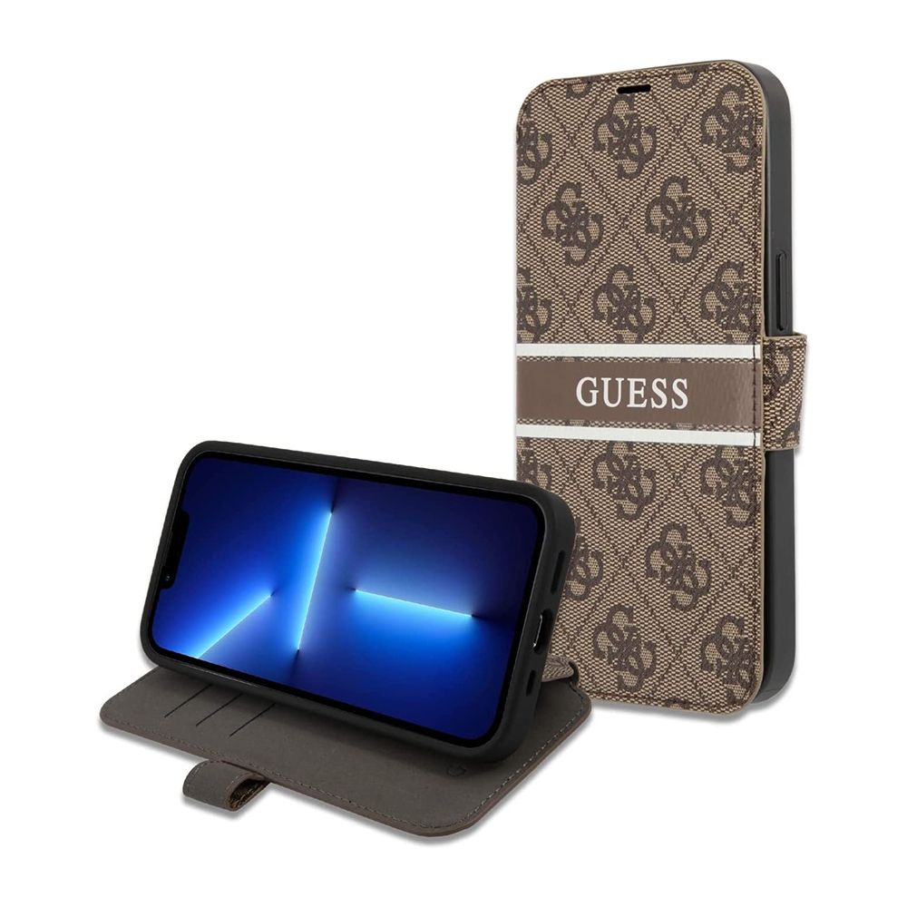 Maska za Apple iPhone 13 Pro — Guess Stripe Bk Pu
