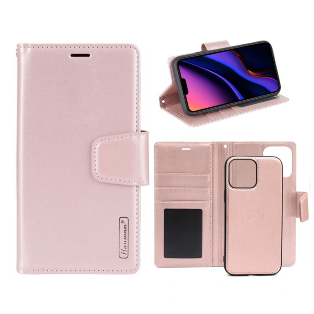 Maska za Apple iPhone 13 Pro — Hanman Canvas ORG 2u1, roze